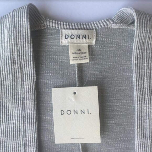 NWT Anthropologie Donni Open Front Cardigan Cotton Blend Size OS - Picture 5 of 8